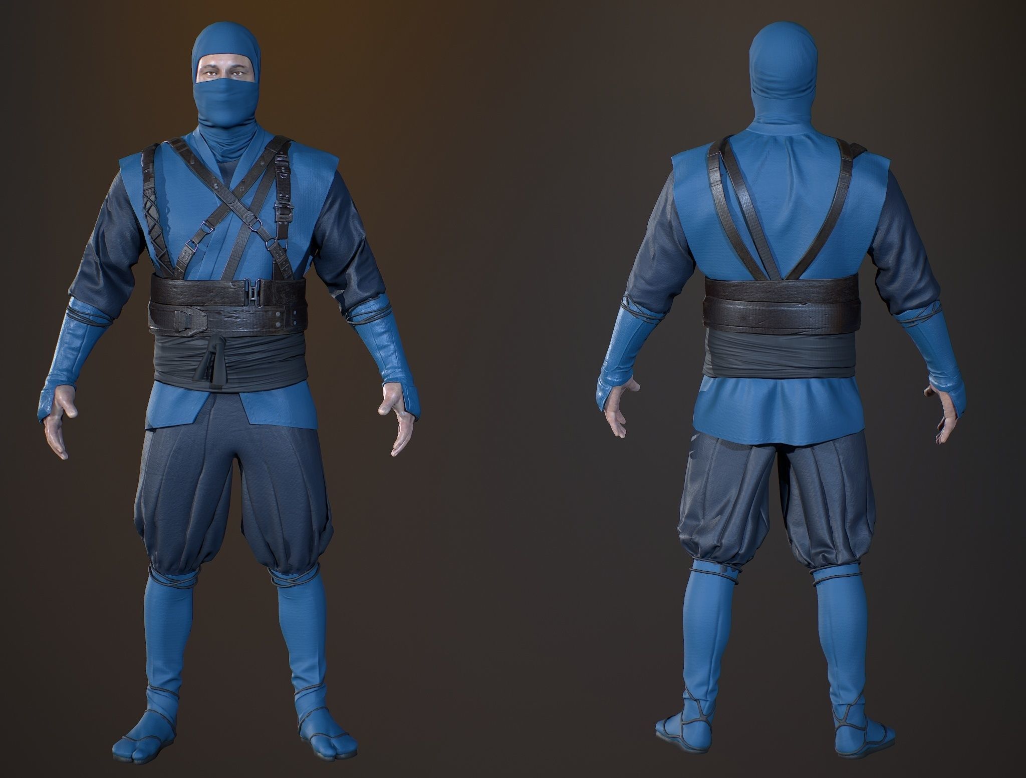 Unity Ready Ninja Pack - GameReady - PBR Low-poly 3D model_3