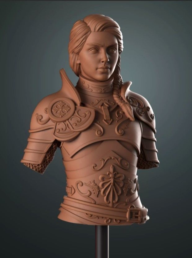 LADY EVELYN BUST 3D print model_1