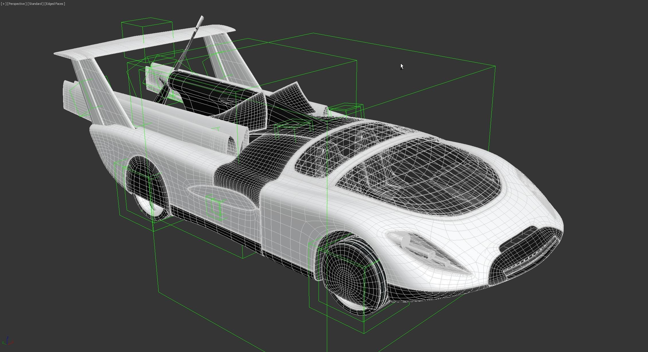 Air car flying vehicle concept 3D model_19