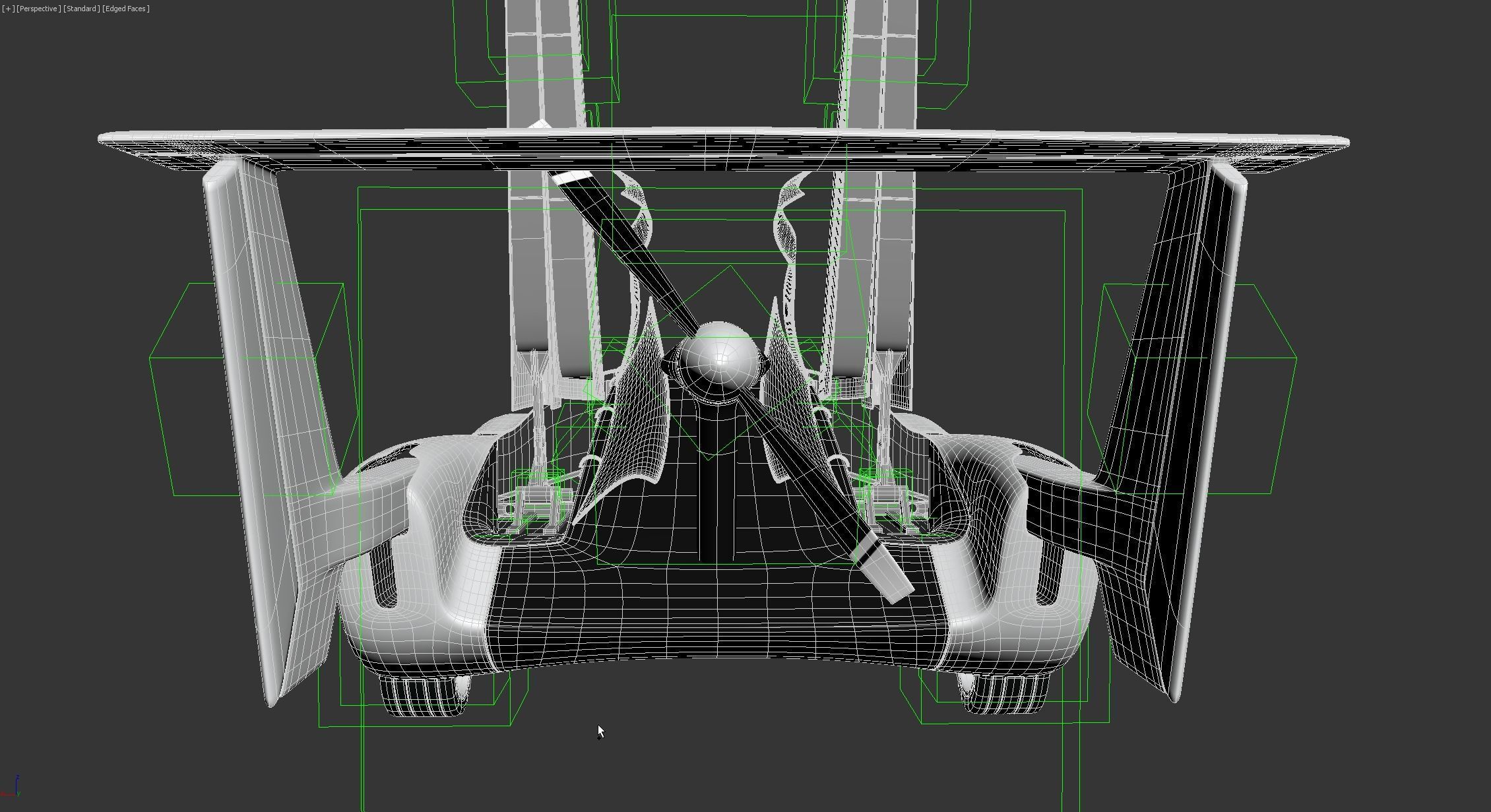 Air car flying vehicle concept 3D model_20