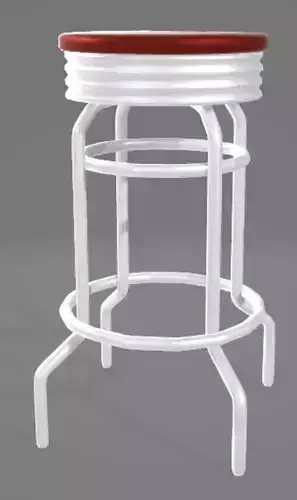Dinner Stool Lowpoly