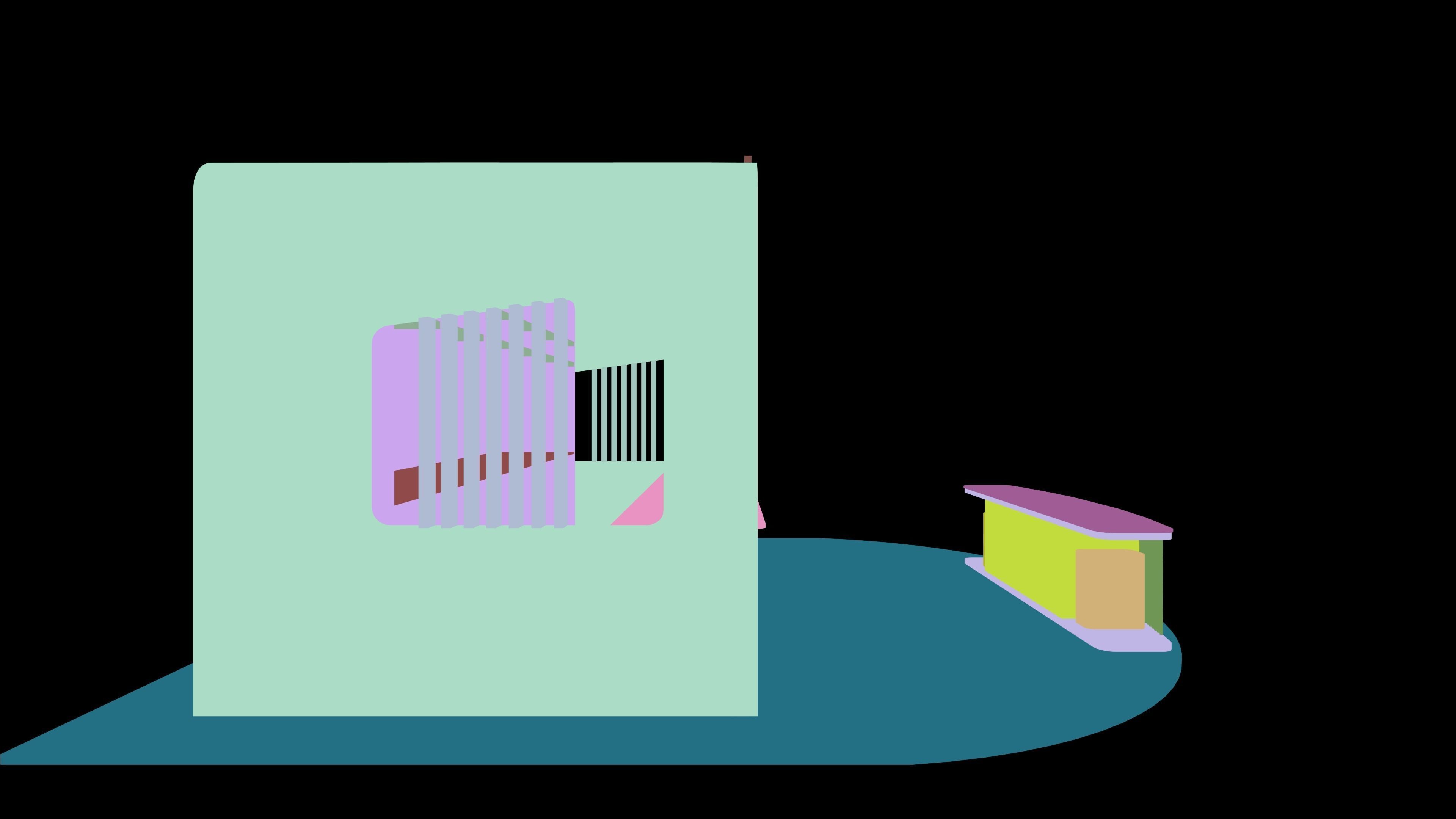 coffee kiosk Revit model  3D model_21