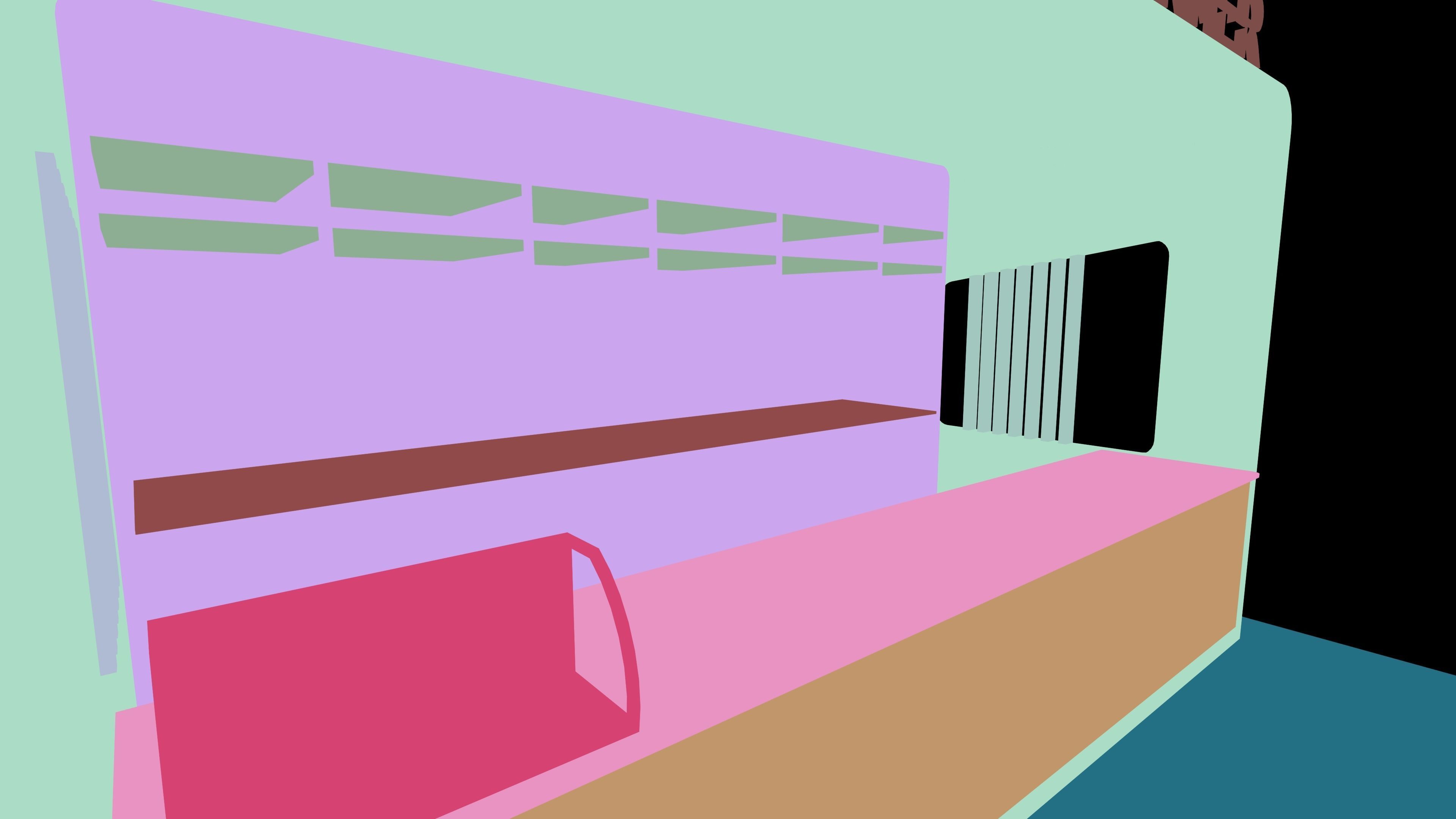 coffee kiosk Revit model  3D model_22