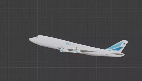 premium aviators b747 special livery Free 3D model