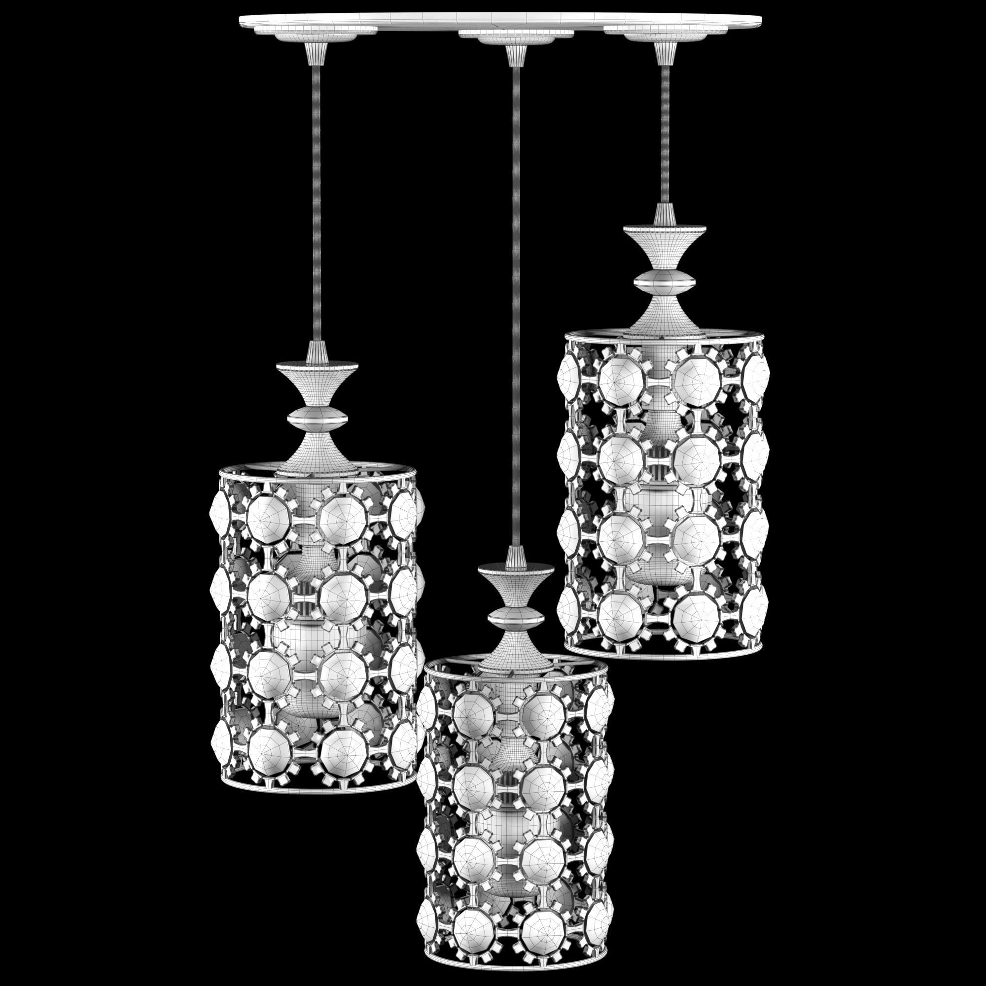 Pendant light 3D model_4