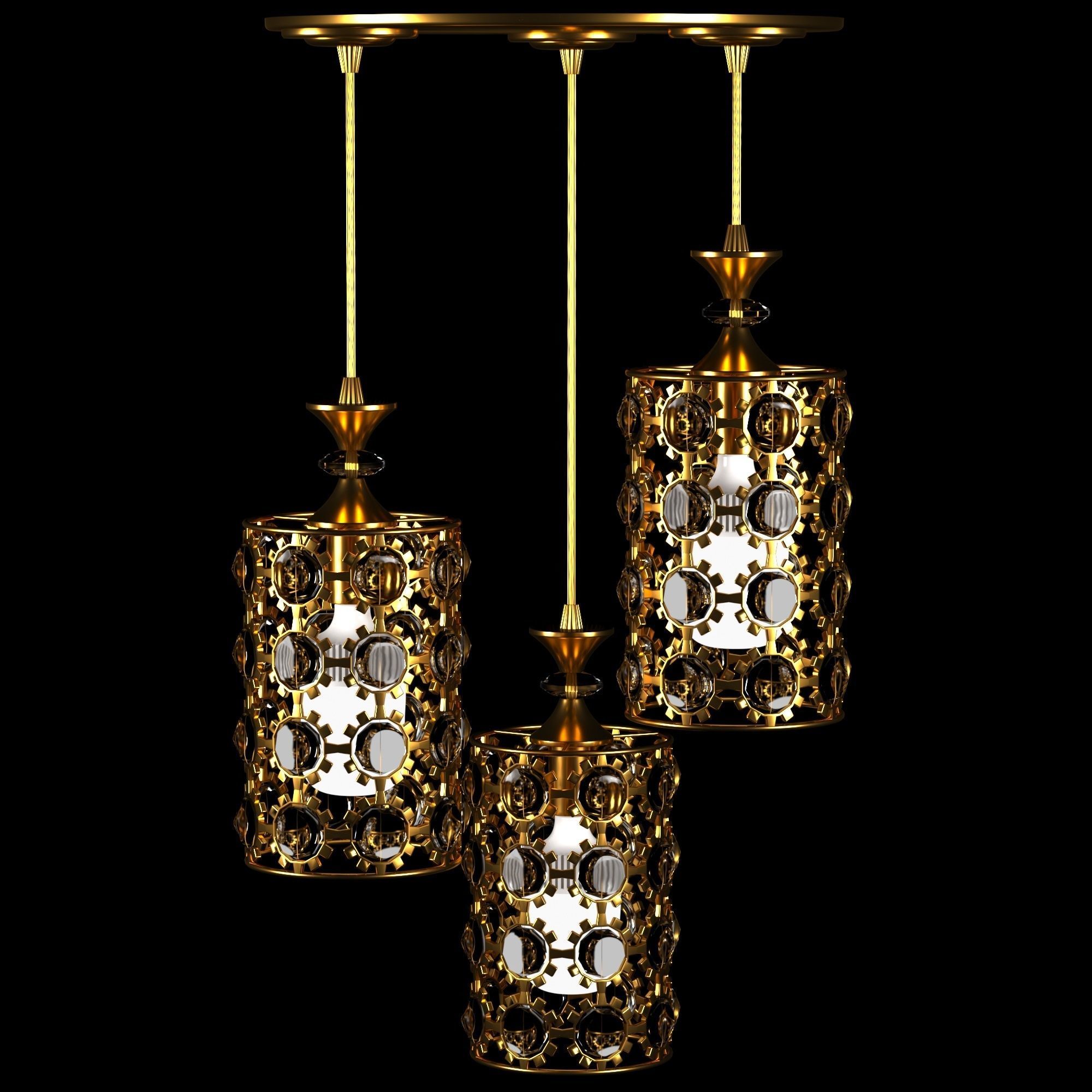 Pendant light 3D model_1