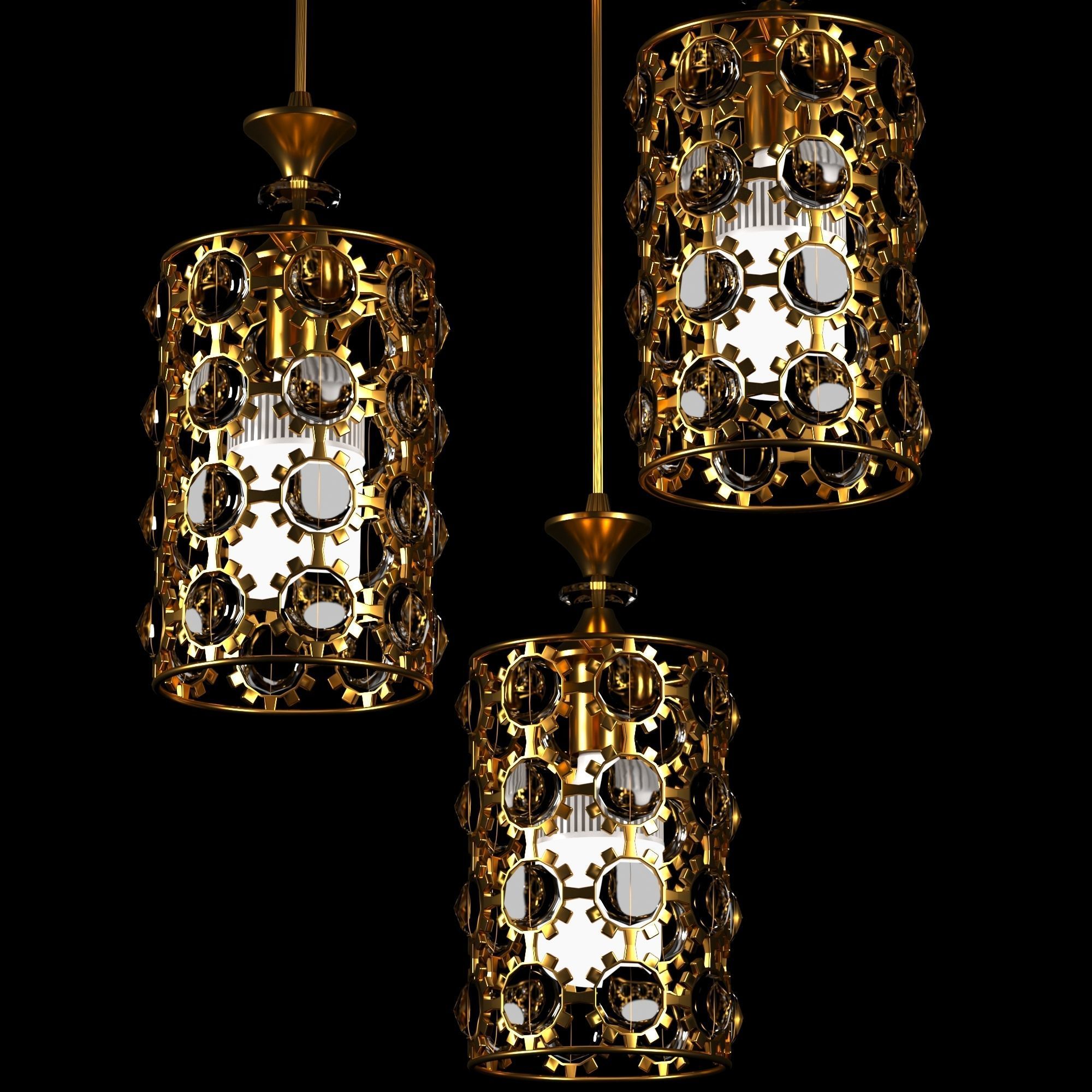Pendant light 3D model_2