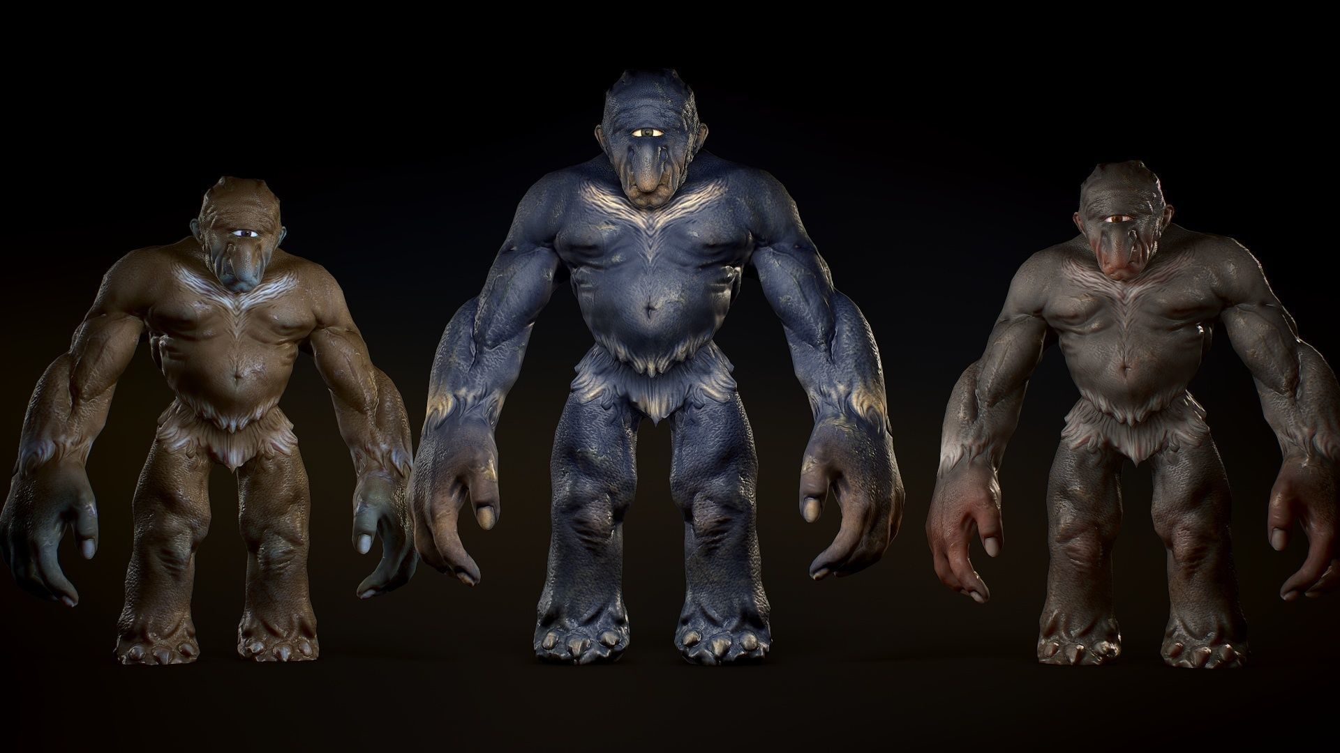 Unity Ready Mythological Creatures Pack - Norse Low-poly 3D model_3