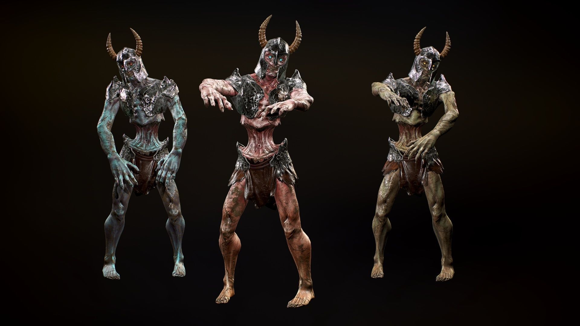 Unity Ready Mythological Creatures Pack - Norse Low-poly 3D model_2