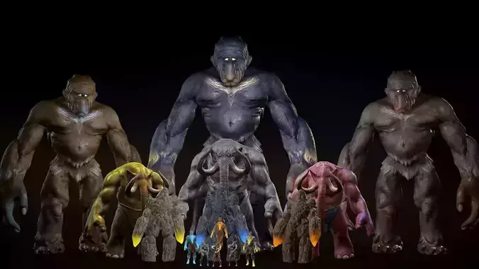 Unity Ready Mythological Creatures Pack - Norse