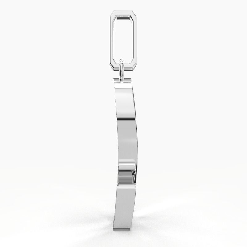 S SCRIPT DIAMOND PENDANT 3D print model_13