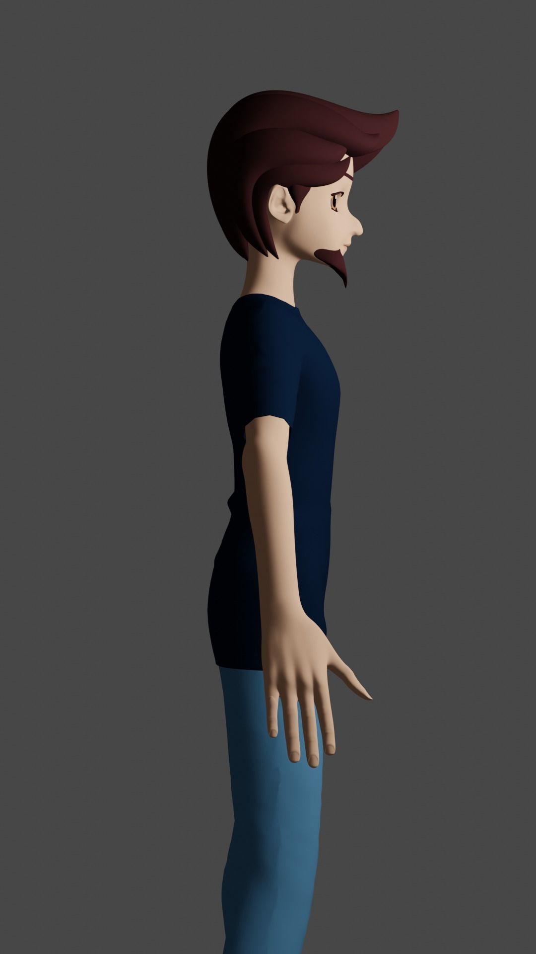 Simple 3d character model Free 3D model_5