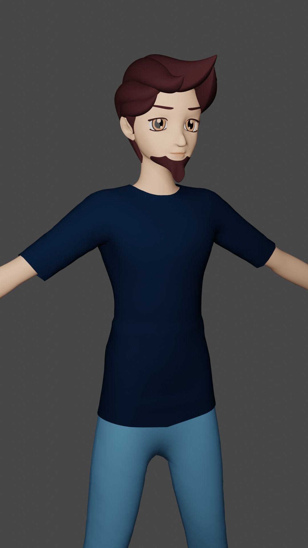Simple 3d character model Free 3D model_4