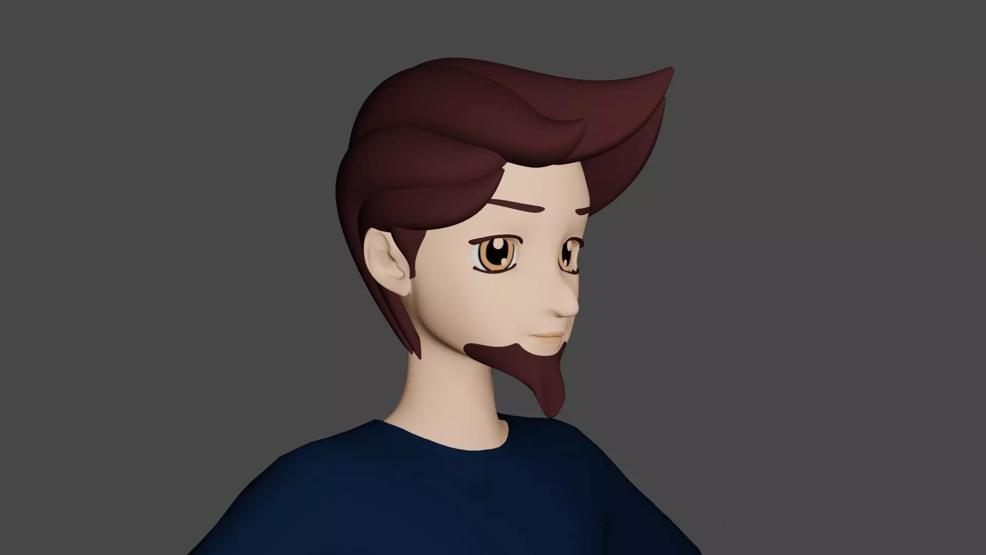 Simple 3d character model Free 3D model_0