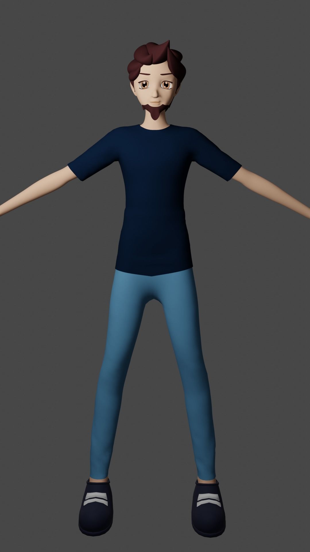 Simple 3d character model Free 3D model_3