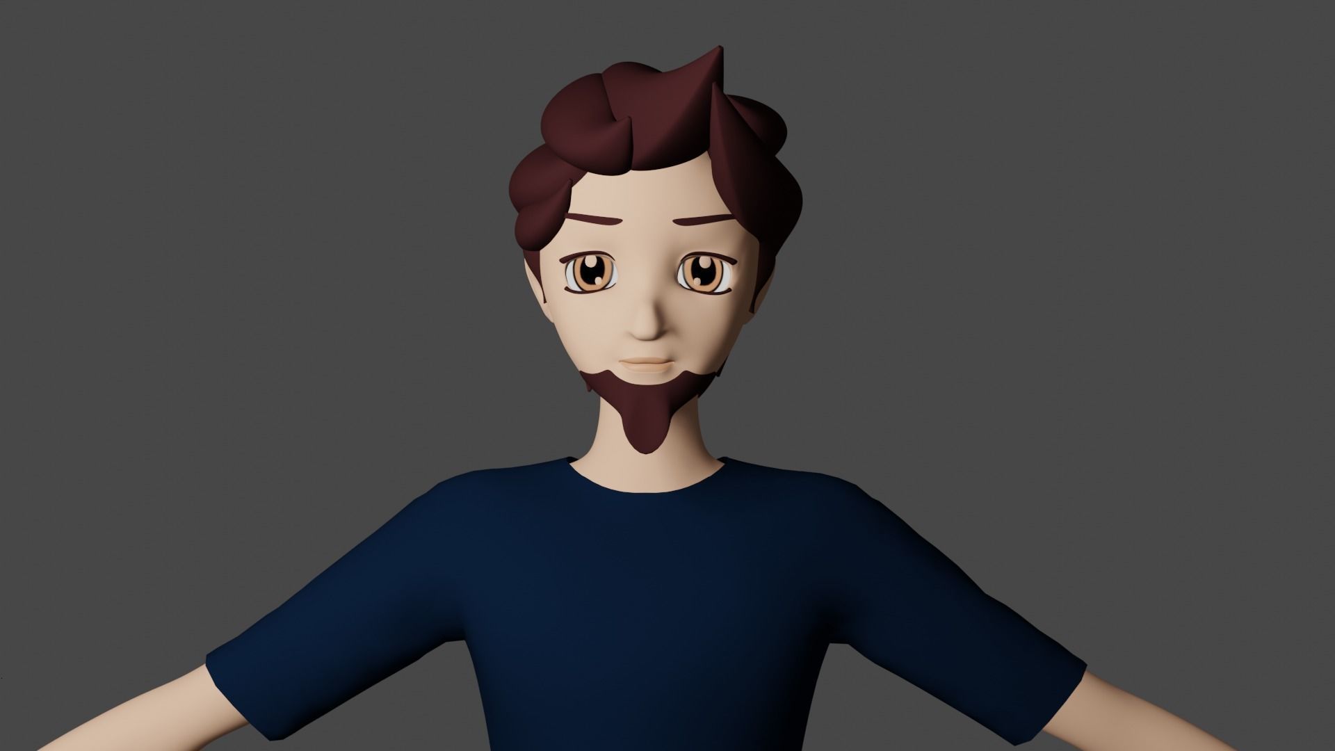 Simple 3d character model Free 3D model_2