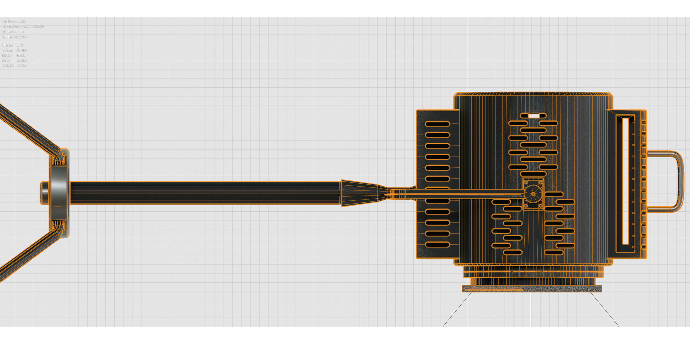 Stage Spotlight 3D model_5