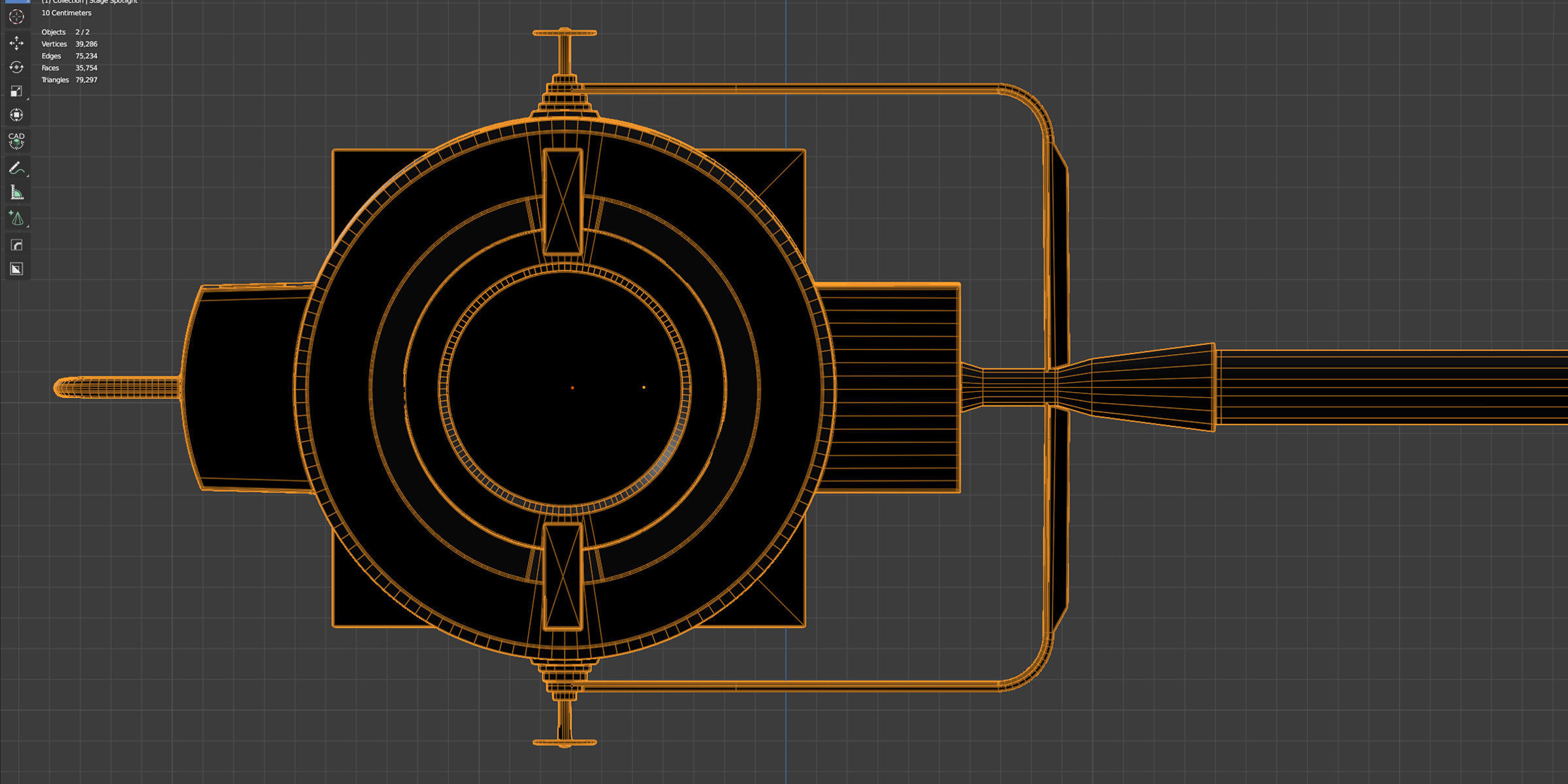 Stage Spotlight 3D model_6