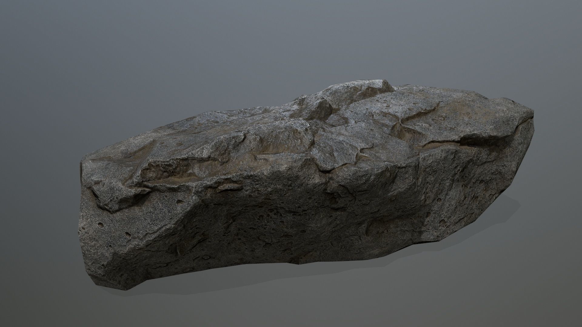 cliff rocks Low-poly 3D model_7