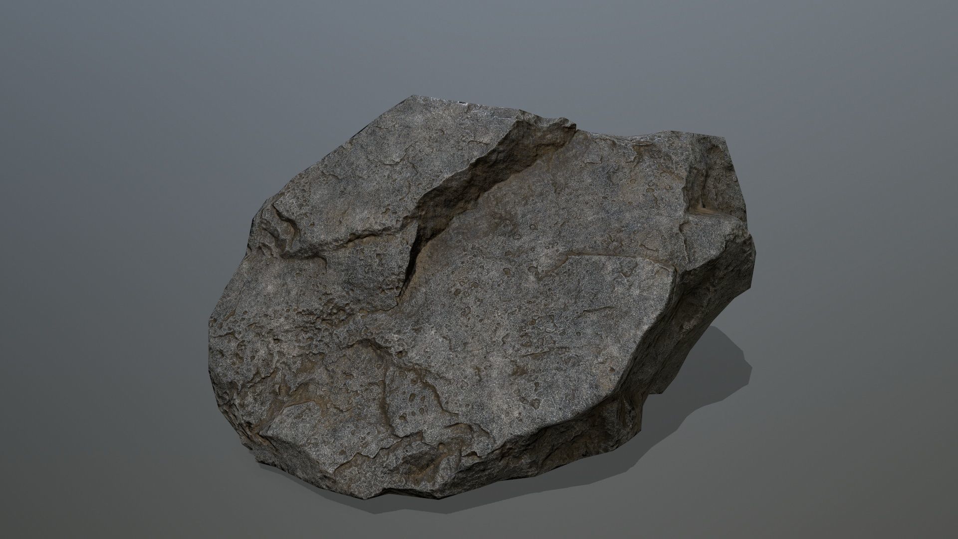 cliff rocks Low-poly 3D model_4