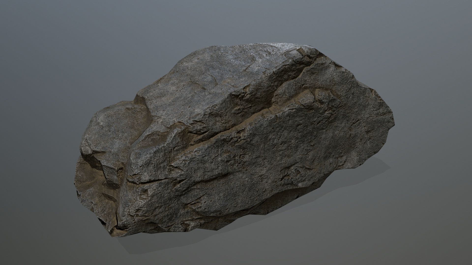 cliff rocks Low-poly 3D model_6