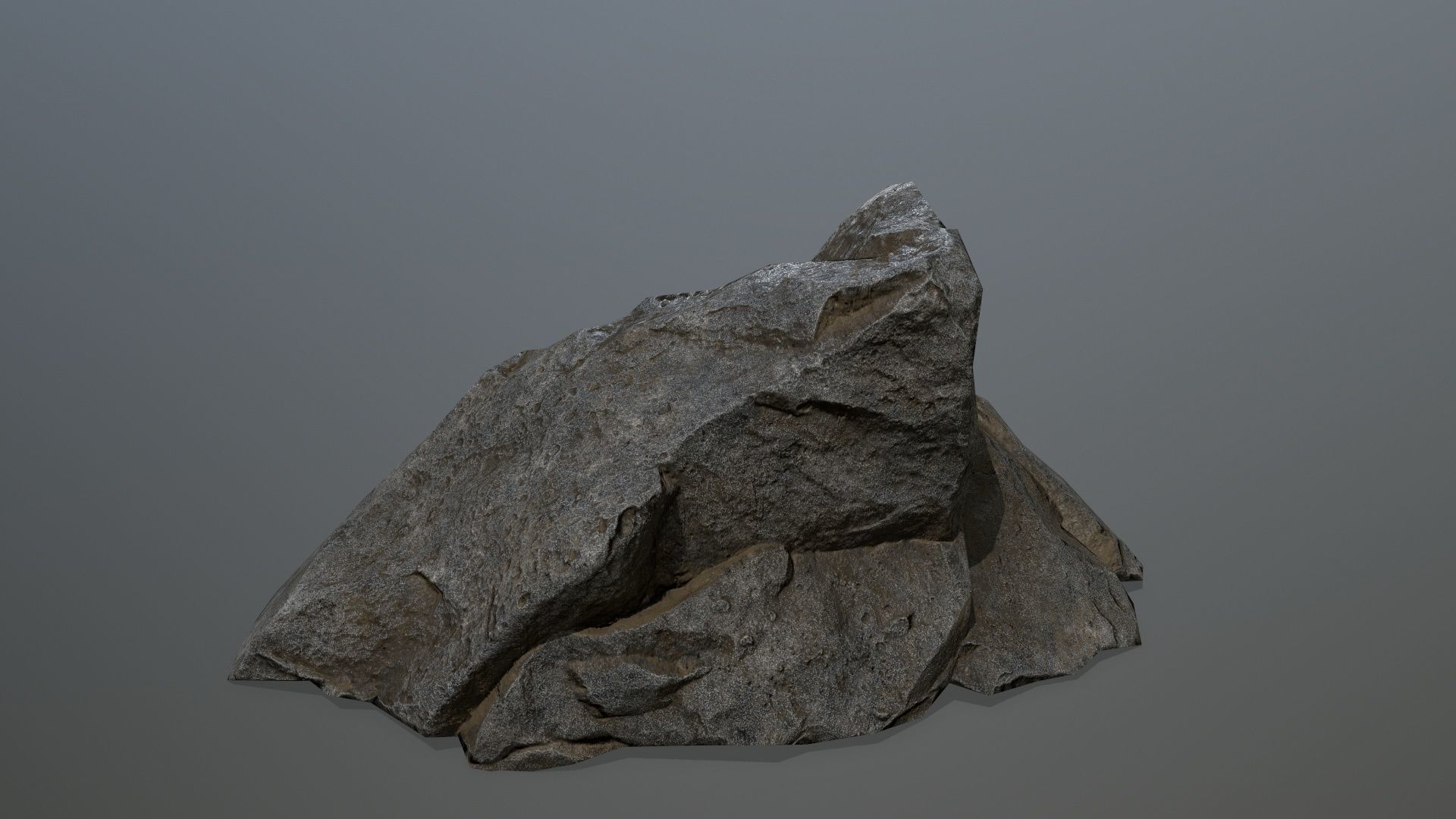cliff rocks Low-poly 3D model_8