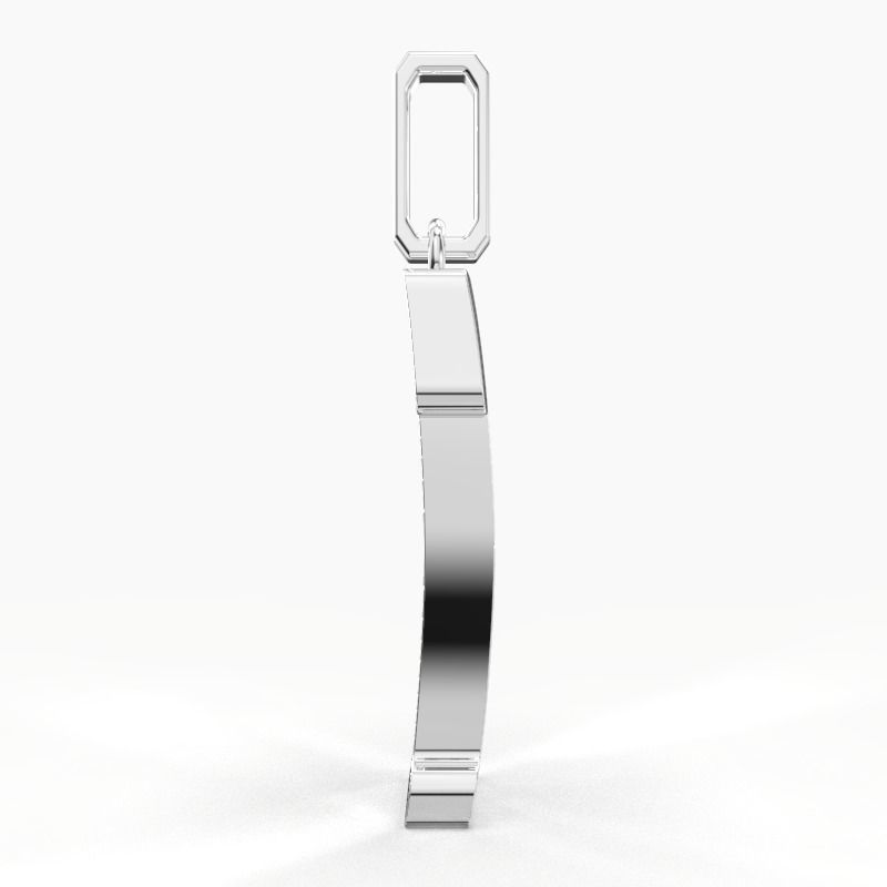 T SCRIPT DIAMOND PENDANT 3D print model_13