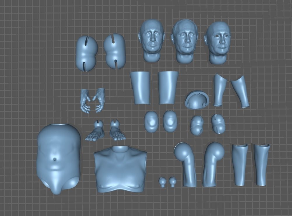 BJD Doll Vladimir Putin 30cm 3D print model_9