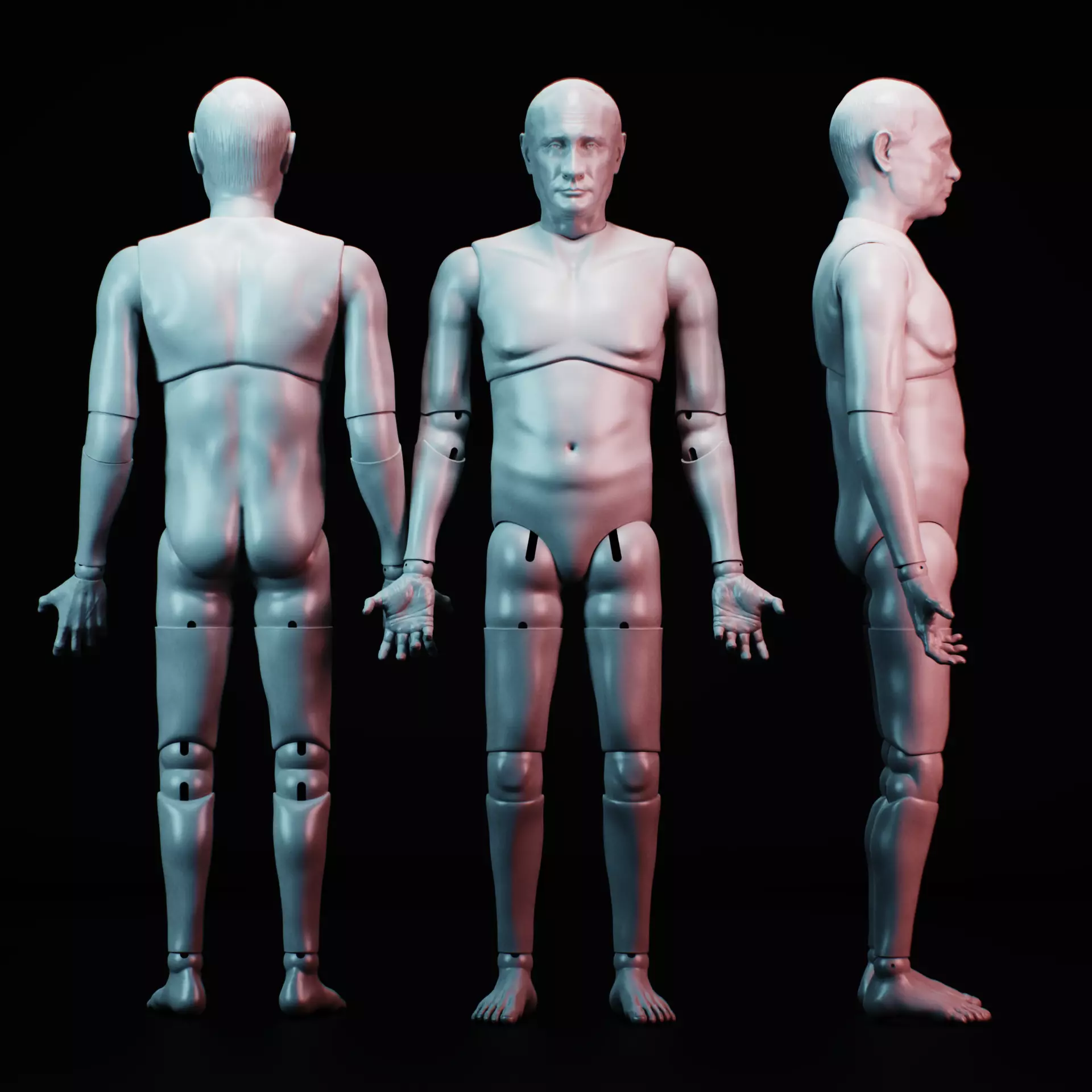 BJD Doll Vladimir Putin 30cm 3D print model_0