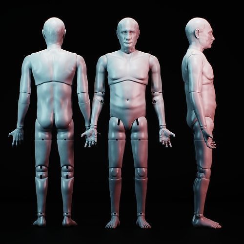 BJD Doll Vladimir Putin 30cm 3D print model