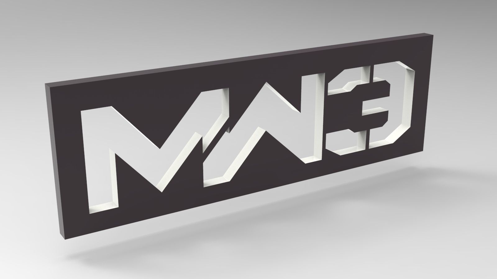 Call of Duty Modern Warfare 3 logo 3D model_4