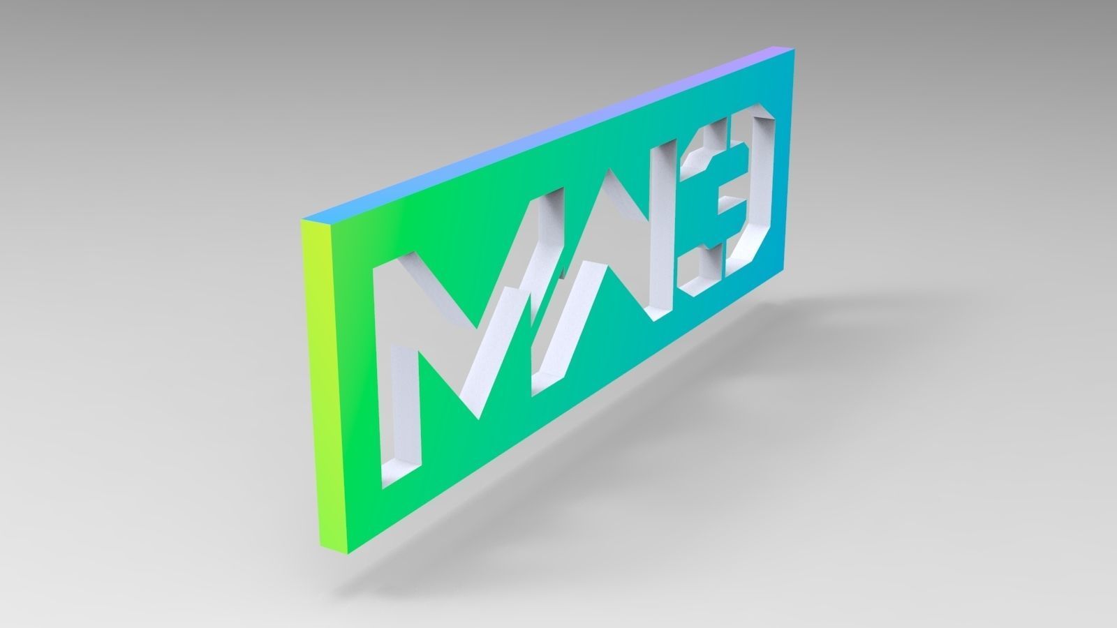 Call of Duty Modern Warfare 3 logo 3D model_1
