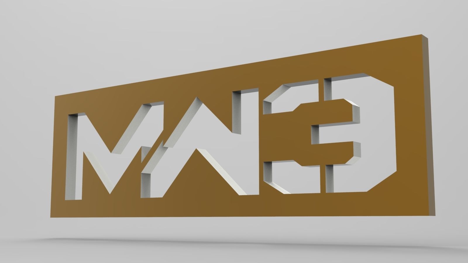 Call of Duty Modern Warfare 3 logo 3D model_5