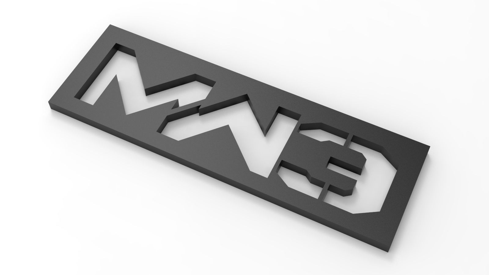 Call of Duty Modern Warfare 3 logo 3D model_9
