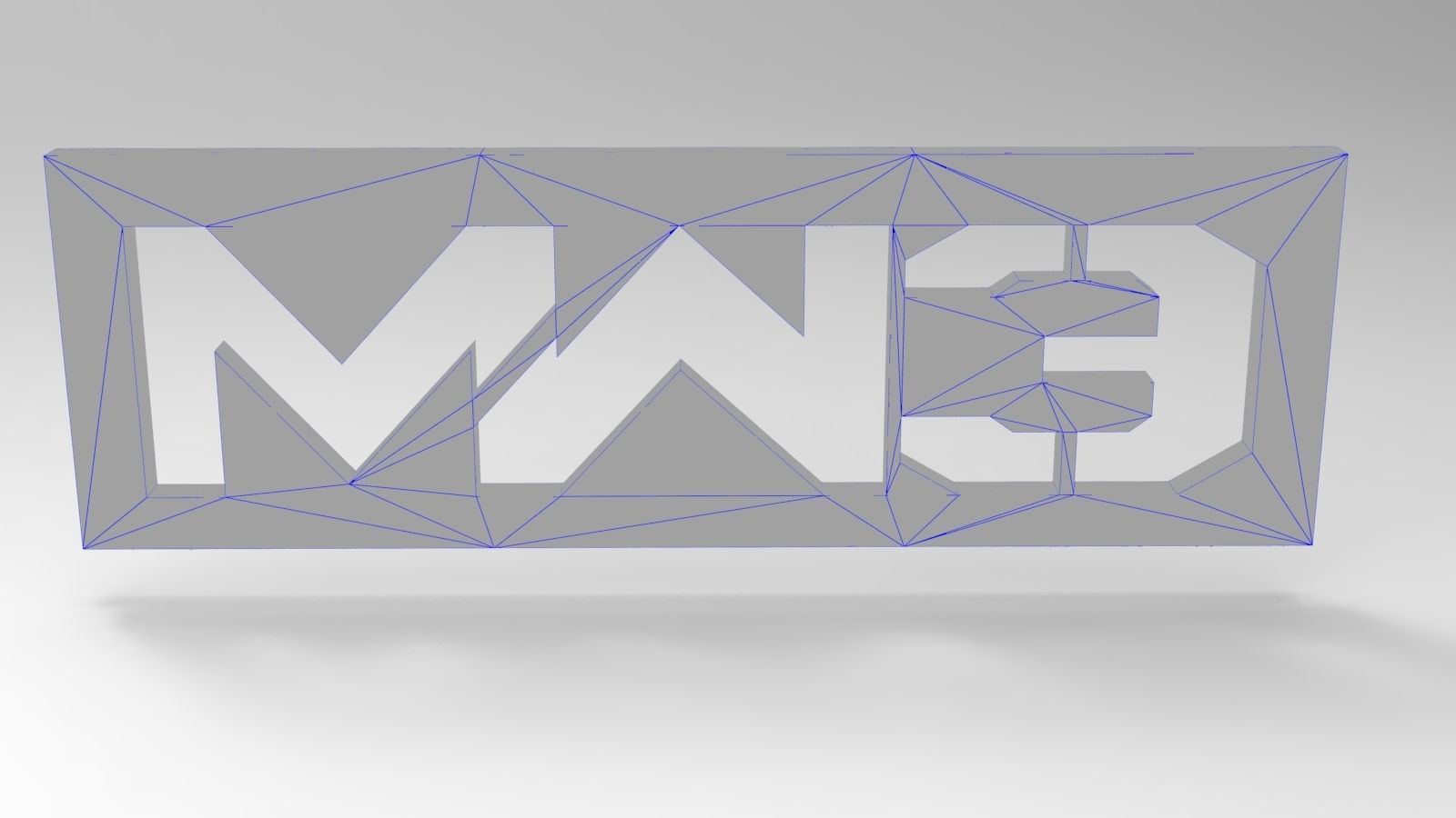 Call of Duty Modern Warfare 3 logo 3D model_2