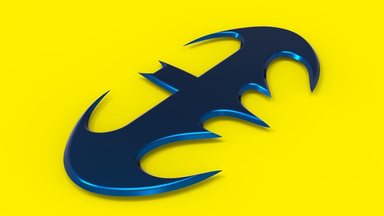 Batman Logo 3D model_8