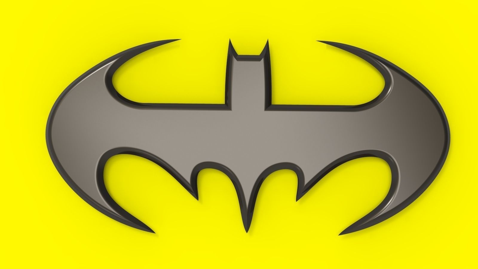 Batman Logo 3D model_1