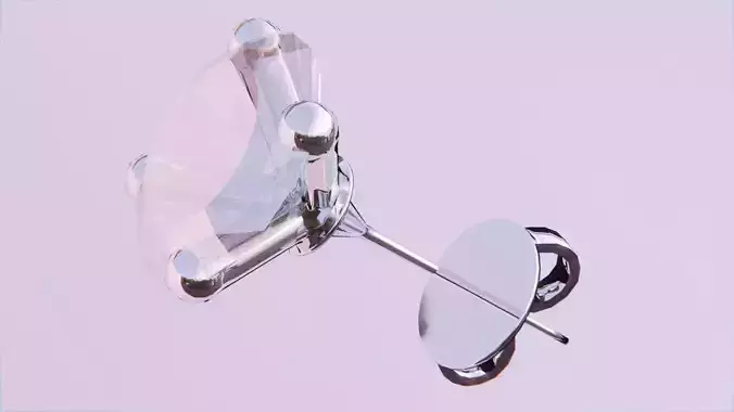 Diamond Earring Low-poly 3D model