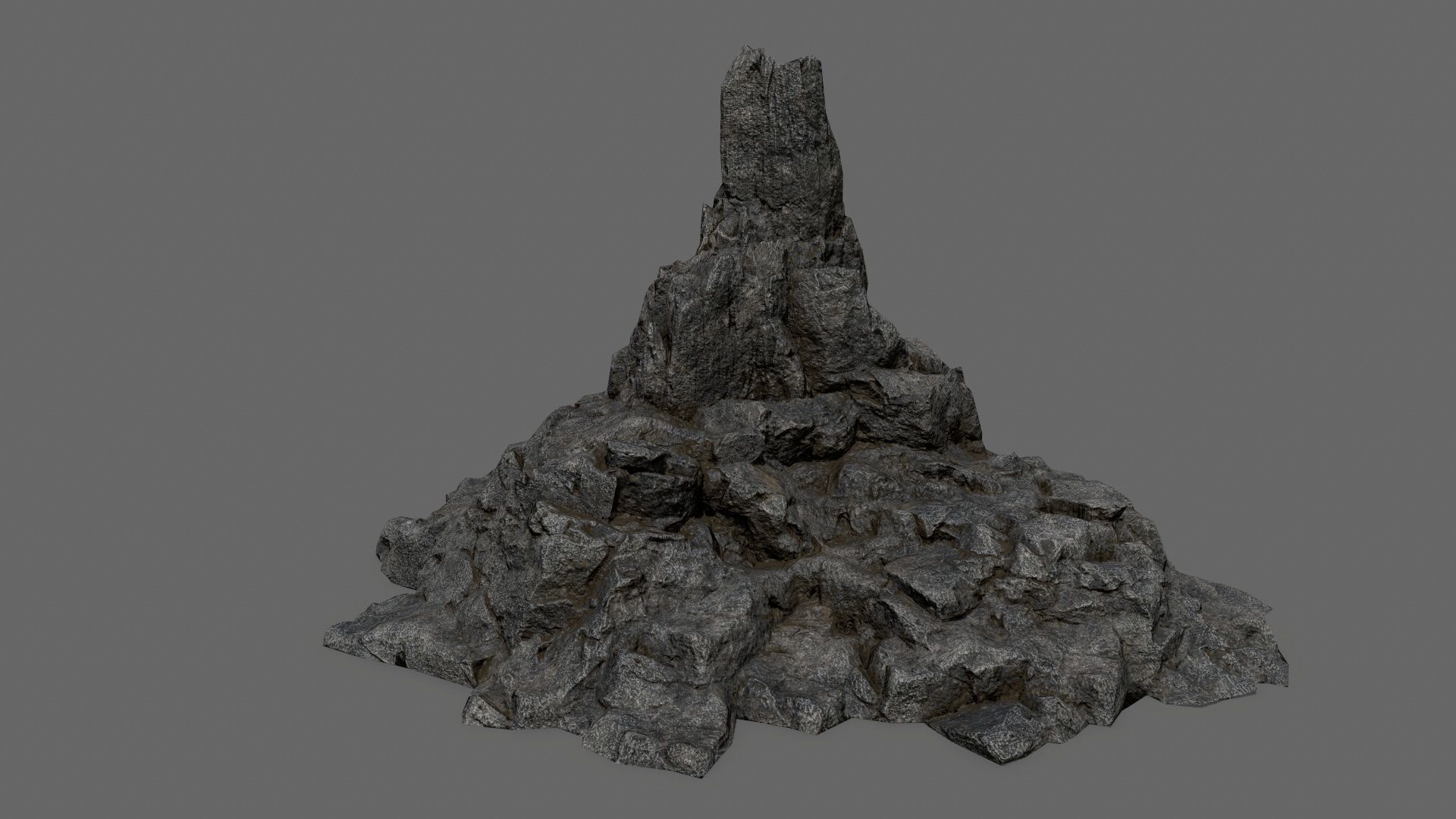 rocks rock Low-poly 3D model_8