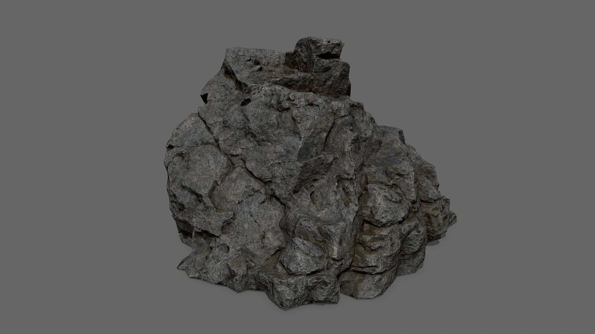 rocks rock Low-poly 3D model_1