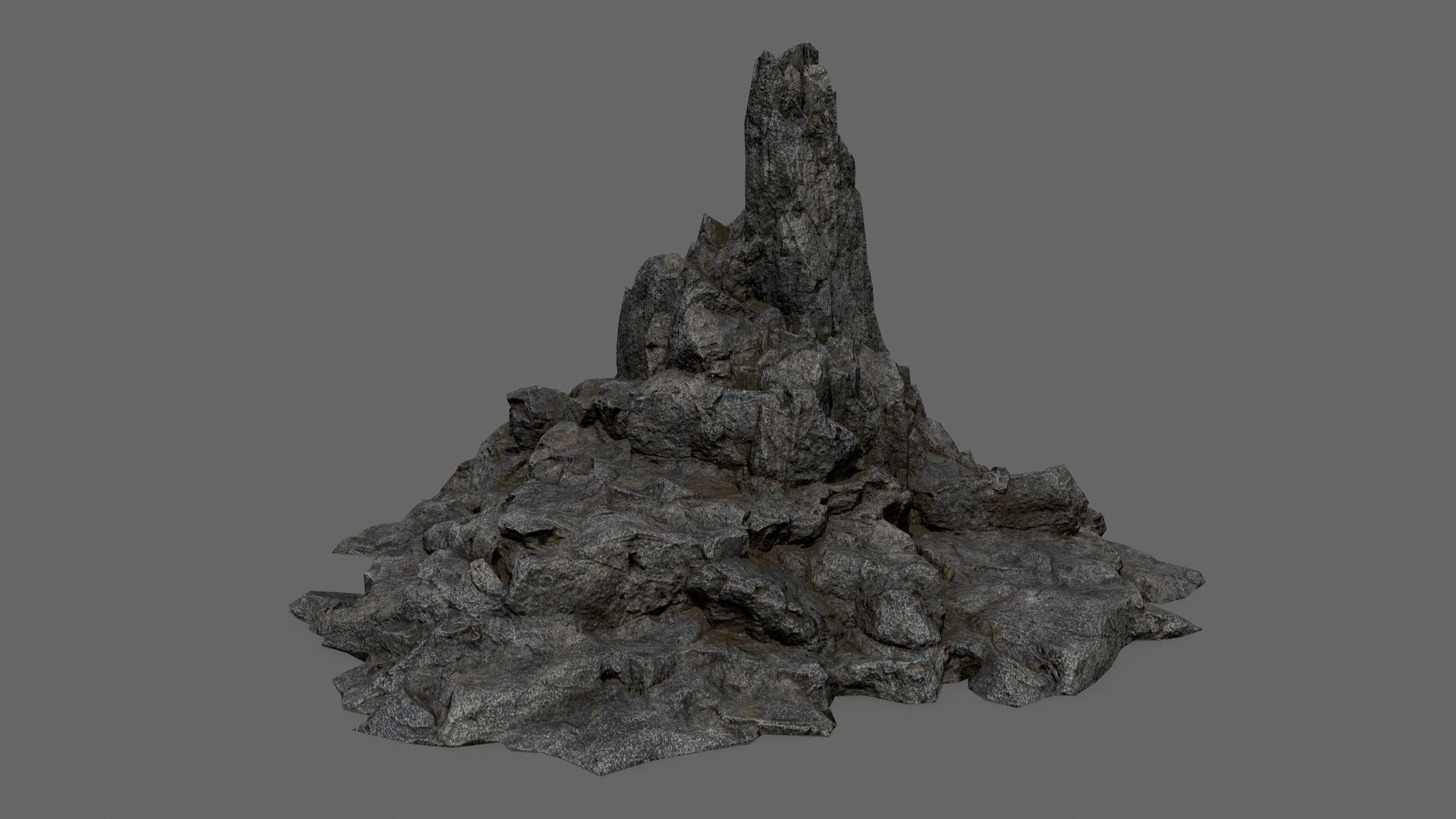 rocks rock Low-poly 3D model_7