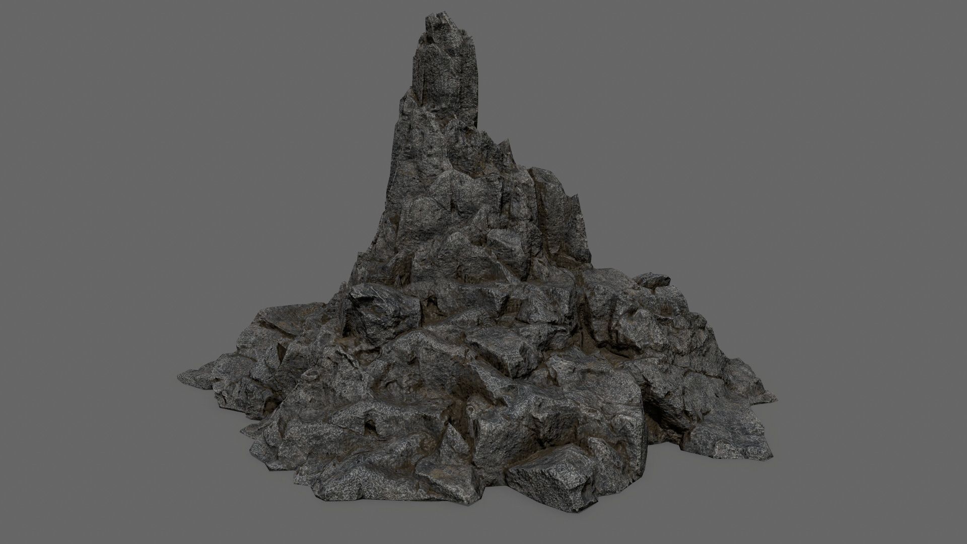 rocks rock Low-poly 3D model_9