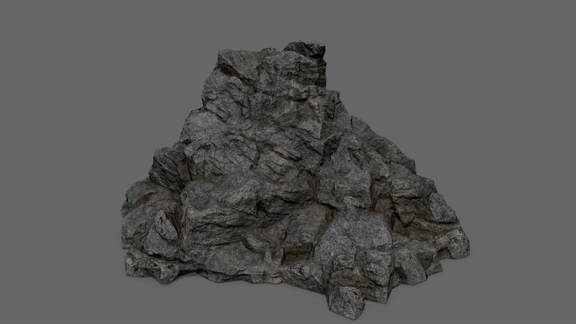 rocks rock Low-poly 3D model_5