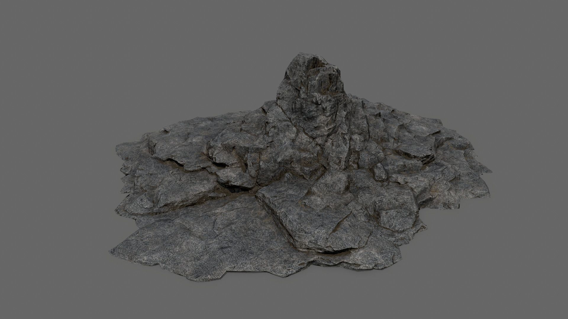 rocks rock Low-poly 3D model_12
