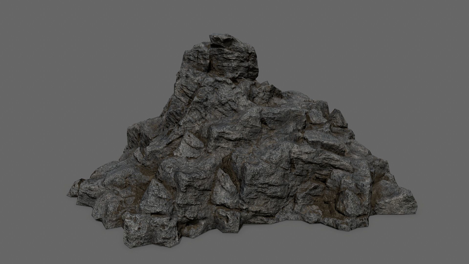 rocks rock Low-poly 3D model_4