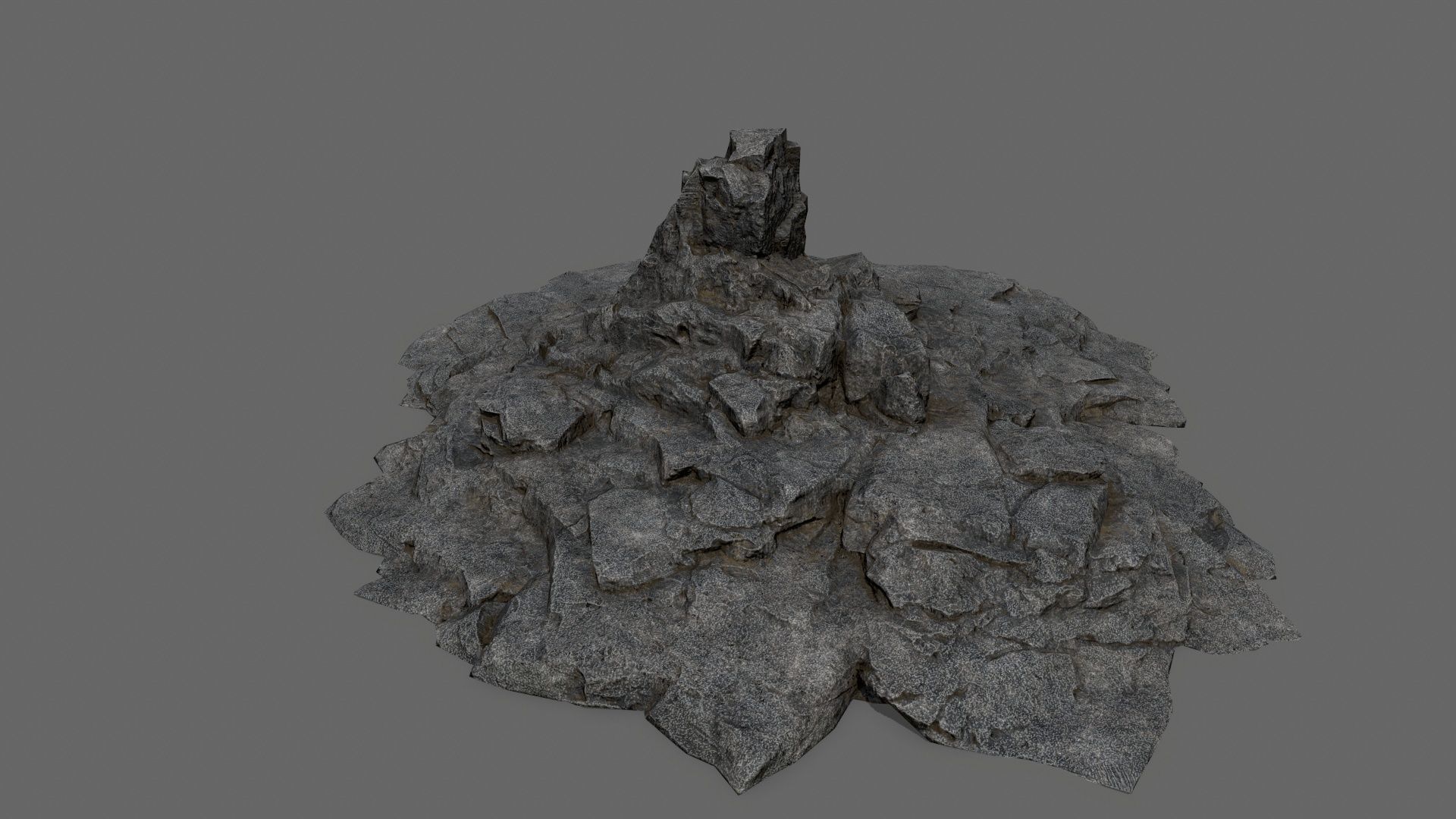 rocks rock Low-poly 3D model_11
