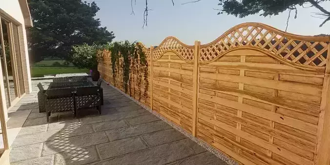 Paloma Garden Fence Low-poly 3D model
