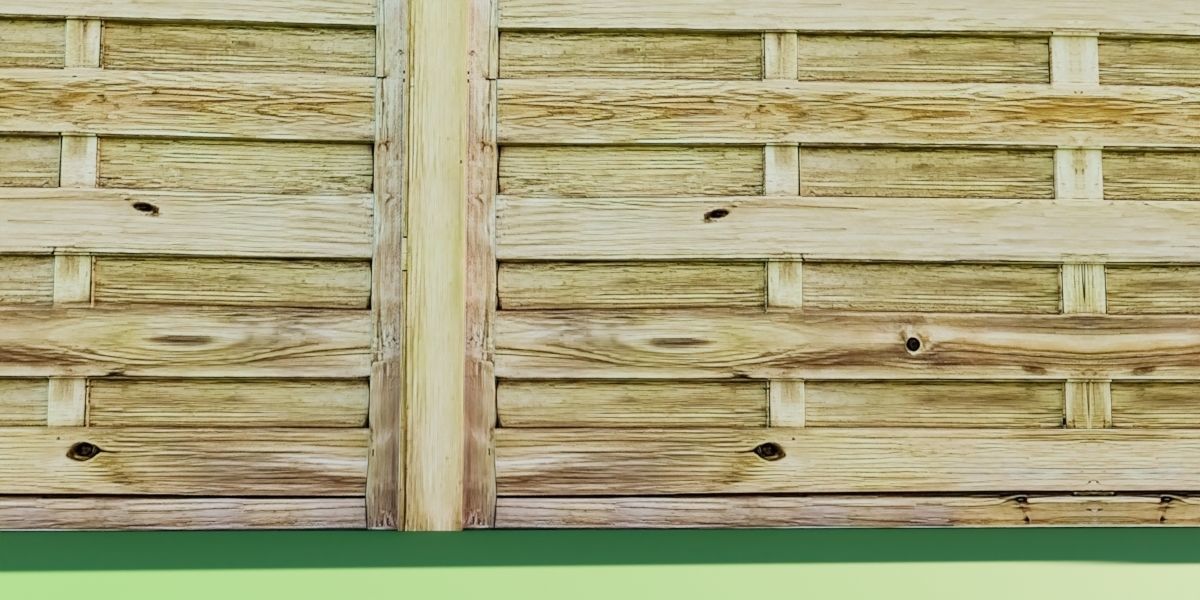 Paloma Garden Fence Low-poly 3D model_5