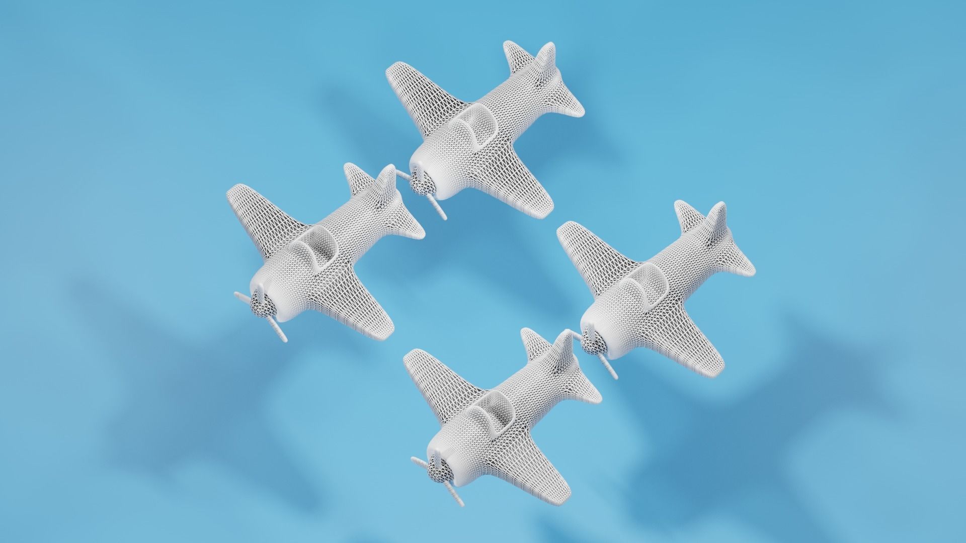 Cartoon Airplane 3D model_8
