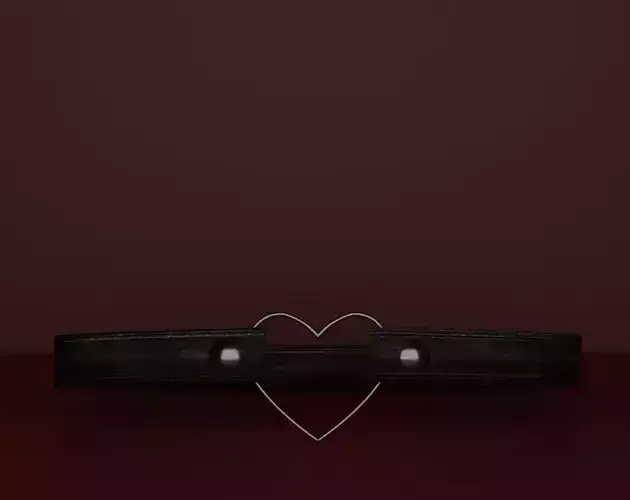 Human collar choker 3D model